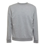 Sweatshirt em lã italiana em algodão e poliester 240 g/m2 THC Colombo cor cinzento mesclado primeira vista