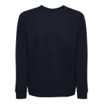 Sweatshirt em lã italiana em algodão e poliester 240 g/m2 THC Colombo cor azul-marinho primeira vista