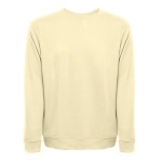 Sweatshirt em lã italiana em algodão e poliester 240 g/m2 THC Colombo cor amarelo-claro primeira vista