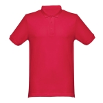 Polos estampados de várias cores em algodão 240 g/m2 THC Monaco cor vermelho