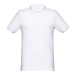 Polos estampados de várias cores em algodão 240 g/m2 THC Monaco cor branco