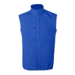 Colete softshell reciclado, transpirável, impermeável 300 g/m2 MKT Jandro cor azul