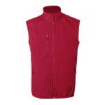 Colete softshell reciclado, transpirável, impermeável 300 g/m2 MKT Jandro cor vermelho