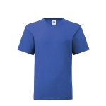 T-shirt para menino algodão ringspun de 150 g/m2 Fruit of the Loom cor azul