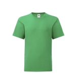 T-shirt para menino algodão ringspun de 150 g/m2 Fruit of the Loom cor verde