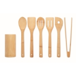 Set de 6 utensílios de cozinha de madeira para armazenamento Kitchen cor madeira segunda vista