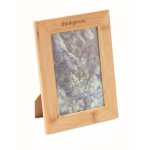 Moldura de madeira com vidro e suporte fotografia 10x15cm Wood cor natural segunda vista principal