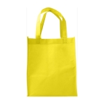 Simples saco corporativo de tecido non-woven 80 g/m2 Plaza Large cor amarelo primeira vista