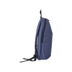 Mochila de poliéster com alças acolchoadas e ajustáveis Classic cor azul quarta vista