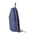 Mochila de poliéster com alças acolchoadas e ajustáveis Classic cor azul quinta vista