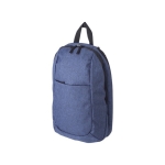 Mochila de poliéster com alças acolchoadas e ajustáveis Classic cor azul sétima vista