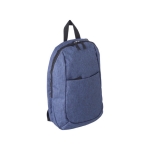 Mochila de poliéster com alças acolchoadas e ajustáveis Classic cor azul oitava vista