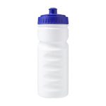 Bidões personalizados com corpo branco e bocal colorido 530ml Grip cor azul primeira vista