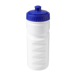 Bidões personalizados com corpo branco e bocal colorido 530ml Grip cor azul quarta vista