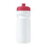 Bidões personalizados com corpo branco e bocal colorido 530ml Grip cor vermelho primeira vista