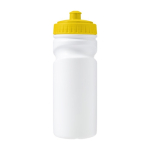 Bidões personalizados com corpo branco e bocal colorido 530ml Grip cor amarelo primeira vista