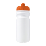 Bidões personalizados com corpo branco e bocal colorido 530ml Grip cor cor-de-laranja primeira vista