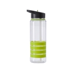 Garrafa de tritan com bocal dobrável e manga de silicone 700ml Prowork cor verde-claro terceira vista