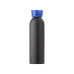 Garrafa com acabamento mate e faixa de silicone 650ml Hyperfuel Black cor azul segunda vista