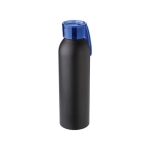 Garrafa com acabamento mate e faixa de silicone 650ml Hyperfuel Black cor azul quarta vista