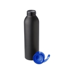 Garrafa com acabamento mate e faixa de silicone 650ml Hyperfuel Black cor azul quinta vista