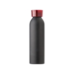 Garrafa com acabamento mate e faixa de silicone 650ml Hyperfuel Black cor vermelho segunda vista