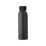 Garrafa com acabamento mate e faixa de silicone 650ml Hyperfuel Black primeira vista