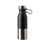 Garrafa térmica personalizada antigotas bicolor 600ml DoubleTwist cor preto primeira vista