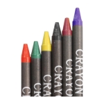 Caixa de cartão com seis lápis de cor Crayons Multicolor 6 cor multicolor segunda vista