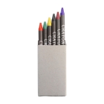 Caixa de cartão com seis lápis de cor Crayons Multicolor 6 cor multicolor terceira vista