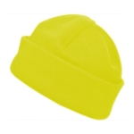 Gorro bordado de fibra polar de várias cores 200 g/m2 Polar cor amarelo primeira vista