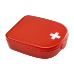 Kit médico personalizado de plástico com pensos e toalhitas Urgency cor vermelho segunda vista