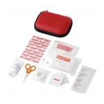 Kit primeiros socorros vermelho personalizável, EVA pequeno Traveller cor vermelho terceira vista