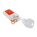 Kit médico, caixa transparente de polipropileno e acessórios StaySafe cor transparente quinta vista