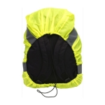 Capa de mochila de poliéster 190T de alta visibilidade High Visibility cor amarelo fluorescente primeira vista