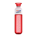 Garrafa reutilizável personalizada colorida Dopper 450ml Original cor vermelho segunda vista