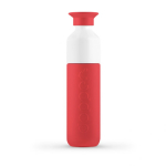 Garrafas promocionais térmicas eco com copo 350ml Dopper Insulated cor vermelho dessaturado primeira vista