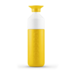 Garrafa de água personalizadas térmicas eco com copo 580ml Dopper Insulated cor amarelo primeira vista