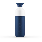 Garrafa de água personalizadas térmicas eco com copo 580ml Dopper Insulated cor azul-escuro primeira vista