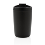 Copo térmico fabricado em plástico reciclado 300ml Nomad Recycled cor preto segunda vista