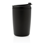 Copo térmico fabricado em plástico reciclado 300ml Nomad Recycled cor preto terceira vista