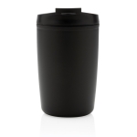 Copo térmico fabricado em plástico reciclado 300ml Nomad Recycled cor preto quarta vista