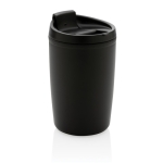 Copo térmico fabricado em plástico reciclado 300ml Nomad Recycled cor preto sexta vista