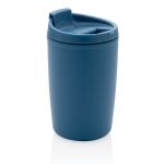 Copo térmico fabricado em plástico reciclado 300ml Nomad Recycled cor azul sexta vista