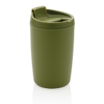 Copo térmico fabricado em plástico reciclado 300ml Nomad Recycled cor verde militar sexta vista