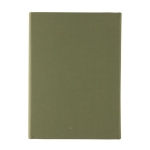 Portefólio corporativo elegantes reciclados com caderno A5 Magnet rPET cor verde militar terceira vista