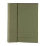 Portefólios reciclados com caderno grande e fecho magnético A4 Magnet cor verde militar segunda vista