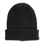 Gorro de inverno materiais sustentáveis capa dupla Impact Polylana cor preto segunda vista