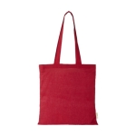 Sacos tote de algodão orgânico colorido 140 g/m2 Organic Pure Colors cor vermelho segunda vista frontal