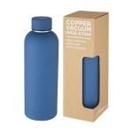 Garrafa térmica de aço reciclado acabamento mate 500ml cor azul